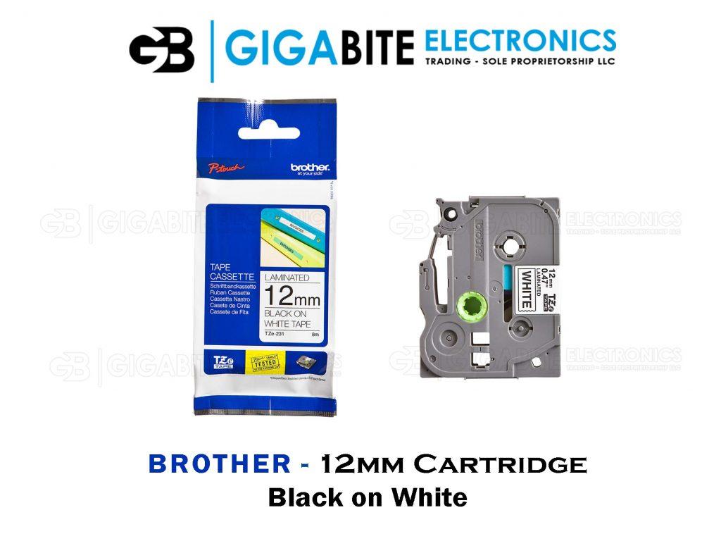 Brother HGe-261V5 Labelling Tape Cassette, Value Pack, Black On White